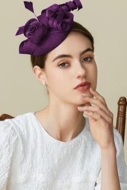 BABEYOND Fascinators<Lofty Pillbox Rose Fascinator