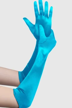 BABEYOND Gloves<21.6" Long Stretch Satin Flapper Gloves