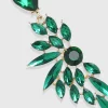 BABEYOND Earrings<Luxurious Emerald Leaf-Shaped Earrings