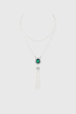 BABEYOND Necklaces | Pearl<Luxurious Gem Pearl Tassel Necklace