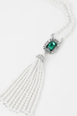 BABEYOND Necklaces | Pearl<Luxurious Gem Pearl Tassel Necklace