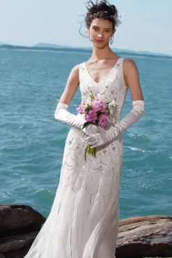 BABEYOND Evening Dresses | Formal Dresses<Luxurious Rhinestone Beaded Mermaid Evening Gown