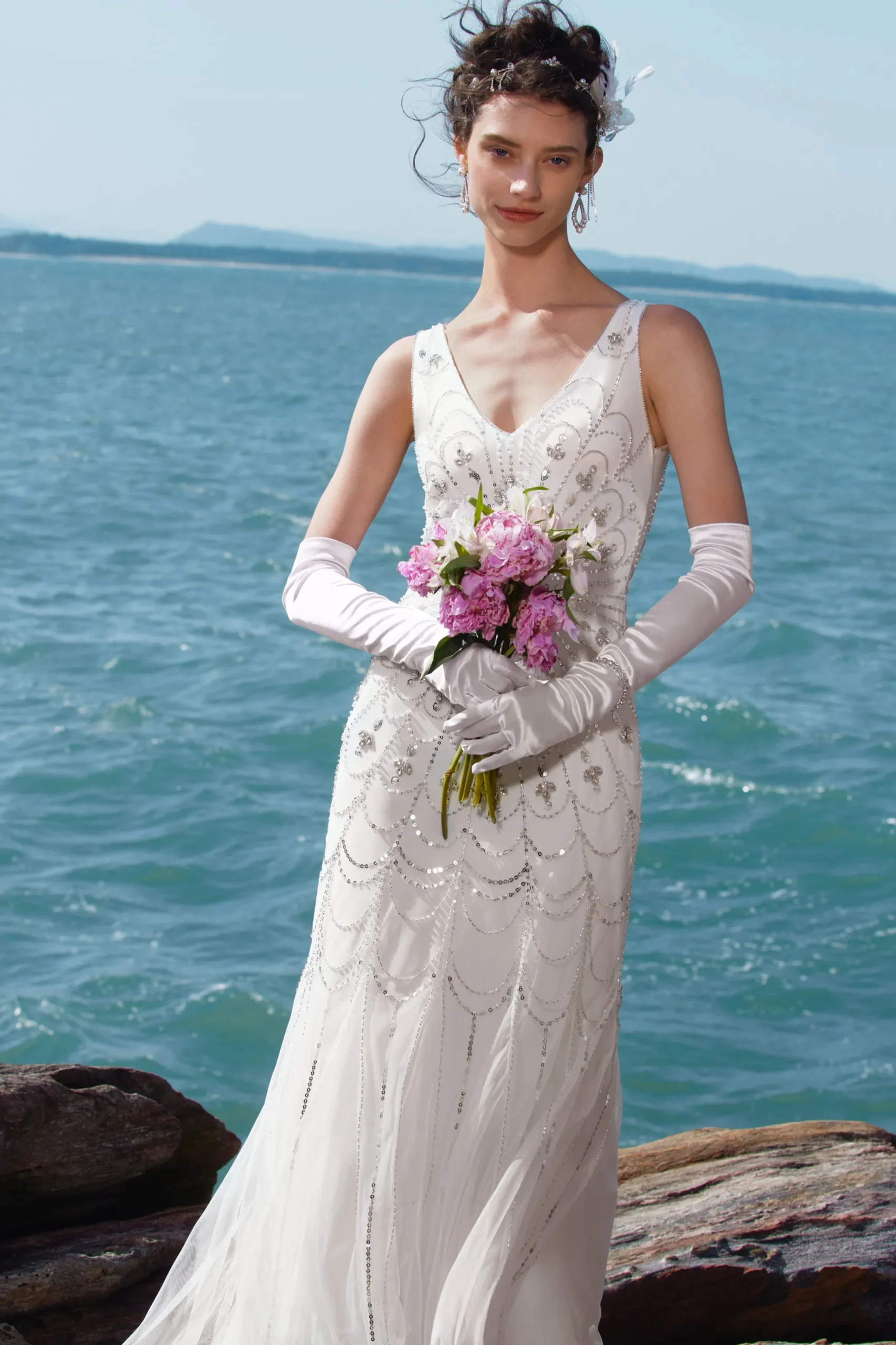 BABEYOND Evening Dresses | Formal Dresses<Luxurious Rhinestone Beaded Mermaid Evening Gown