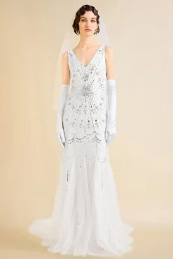 BABEYOND Evening Dresses | Formal Dresses<Luxurious Rhinestone Beaded Mermaid Evening Gown