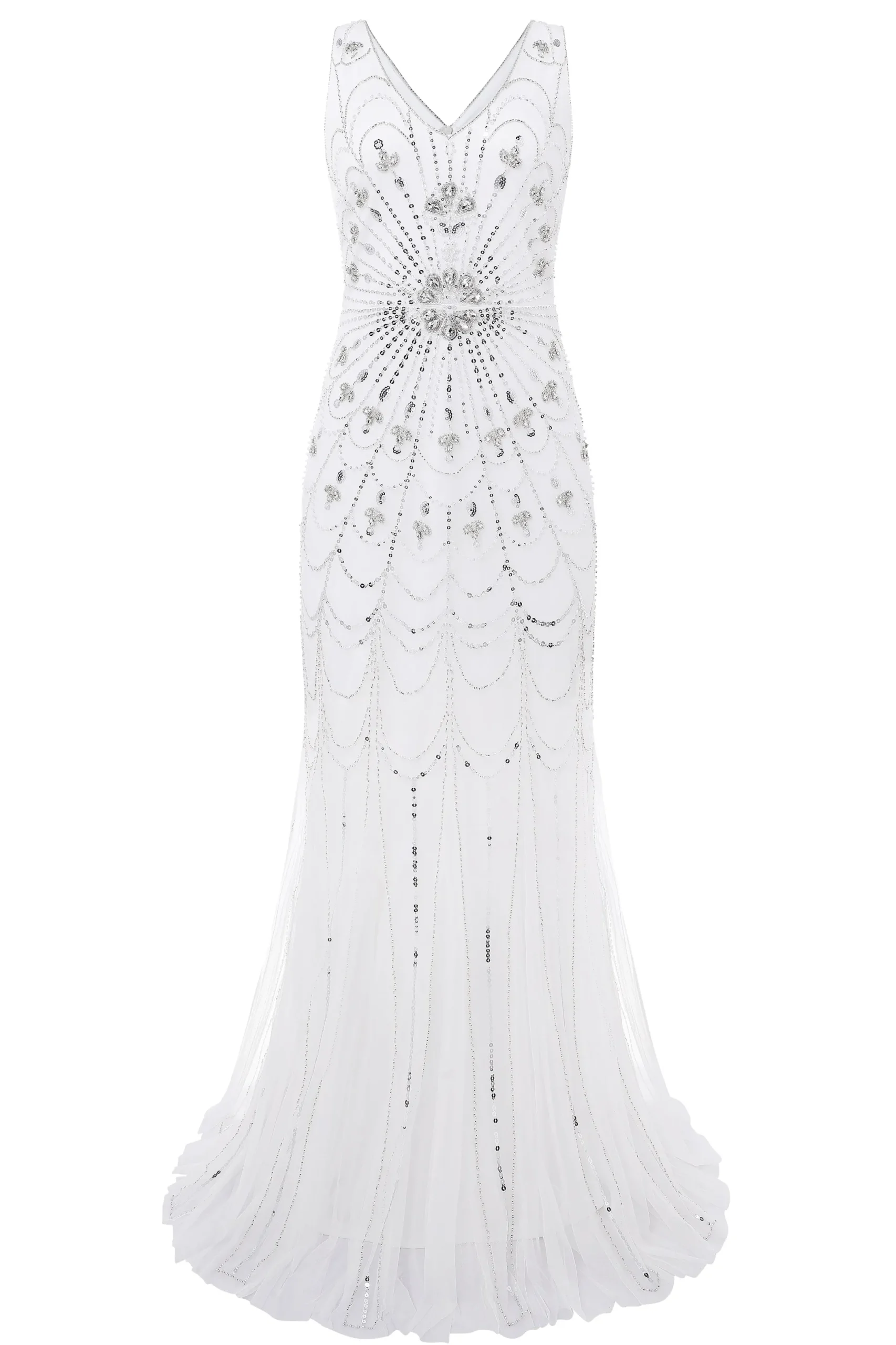 BABEYOND Evening Dresses | Formal Dresses<Luxurious Rhinestone Beaded Mermaid Evening Gown