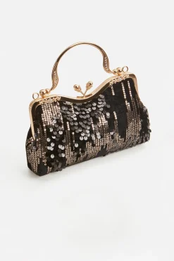 BABEYOND Handbags | Flapper<Luxury Irregular Sequin Velvet Clutch