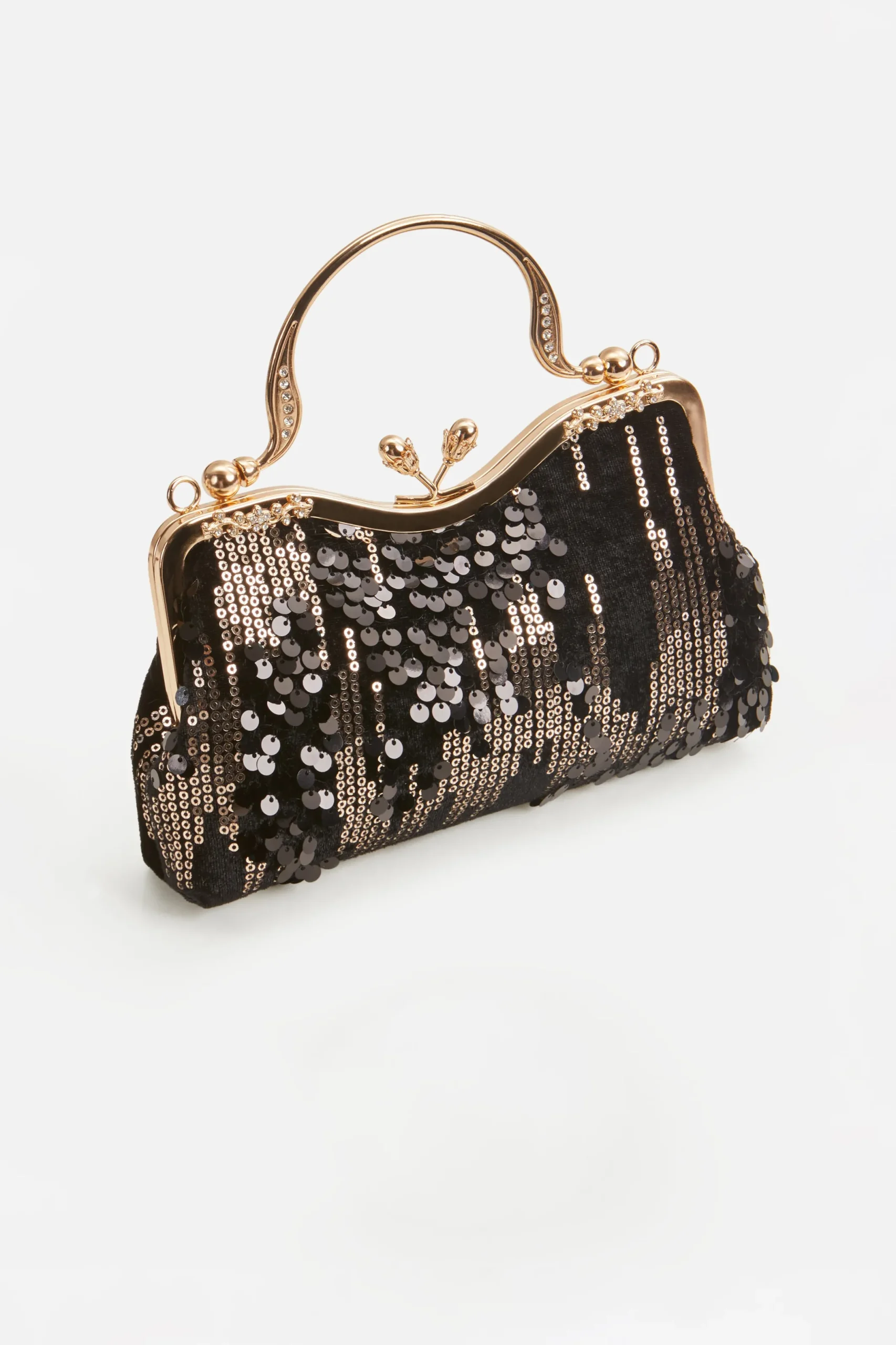 BABEYOND Handbags | Flapper<Luxury Irregular Sequin Velvet Clutch