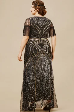BABEYOND Plus Size<Mermaid Hem Maxi Bodycon Cocktail Plus Size Dress