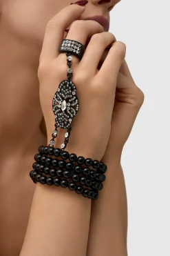 BABEYOND Bracelets | Vintage<Multi Strand Pearl Bracelet Ring Set