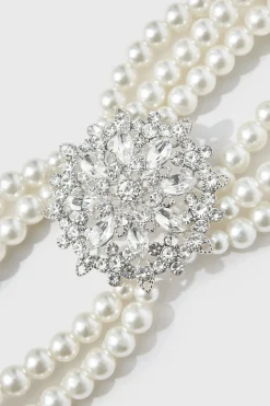 BABEYOND Bracelets | Pearl<Multilayer Zircon Pearl Elastic Bracelet