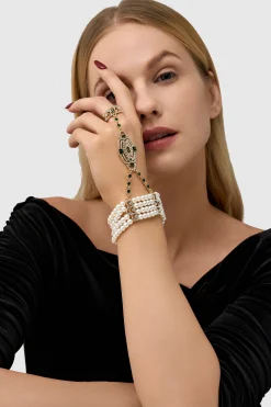 BABEYOND Bracelets | Pearl<Multi-Layered Crystal Beaded Pearl Bracelet