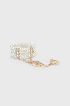BABEYOND Bracelets | Pearl<Multi-Layered Crystal Beaded Pearl Bracelet