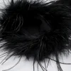 BABEYOND Gloves | Flapper<18.9" Ostrich Feather Satin Gloves