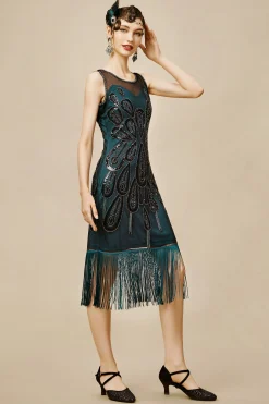BABEYOND Flapper Dresses | Fringe<Peacock Tassel Flapper Dress