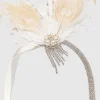 BABEYOND Feather | Rhinestone<Pearl Rhinestone Feather Headband