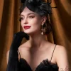 BABEYOND Fascinators<Pillbox Feather Bow Knot Fascinator
