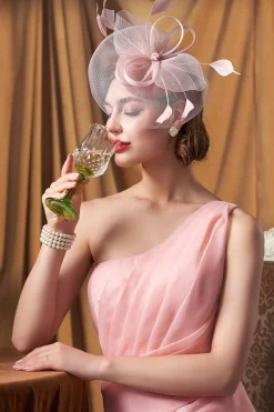 BABEYOND Fascinators<Pillbox Feather Bow Knot Fascinator