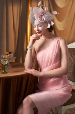 BABEYOND Fascinators<Pillbox Feather Bow Knot Fascinator