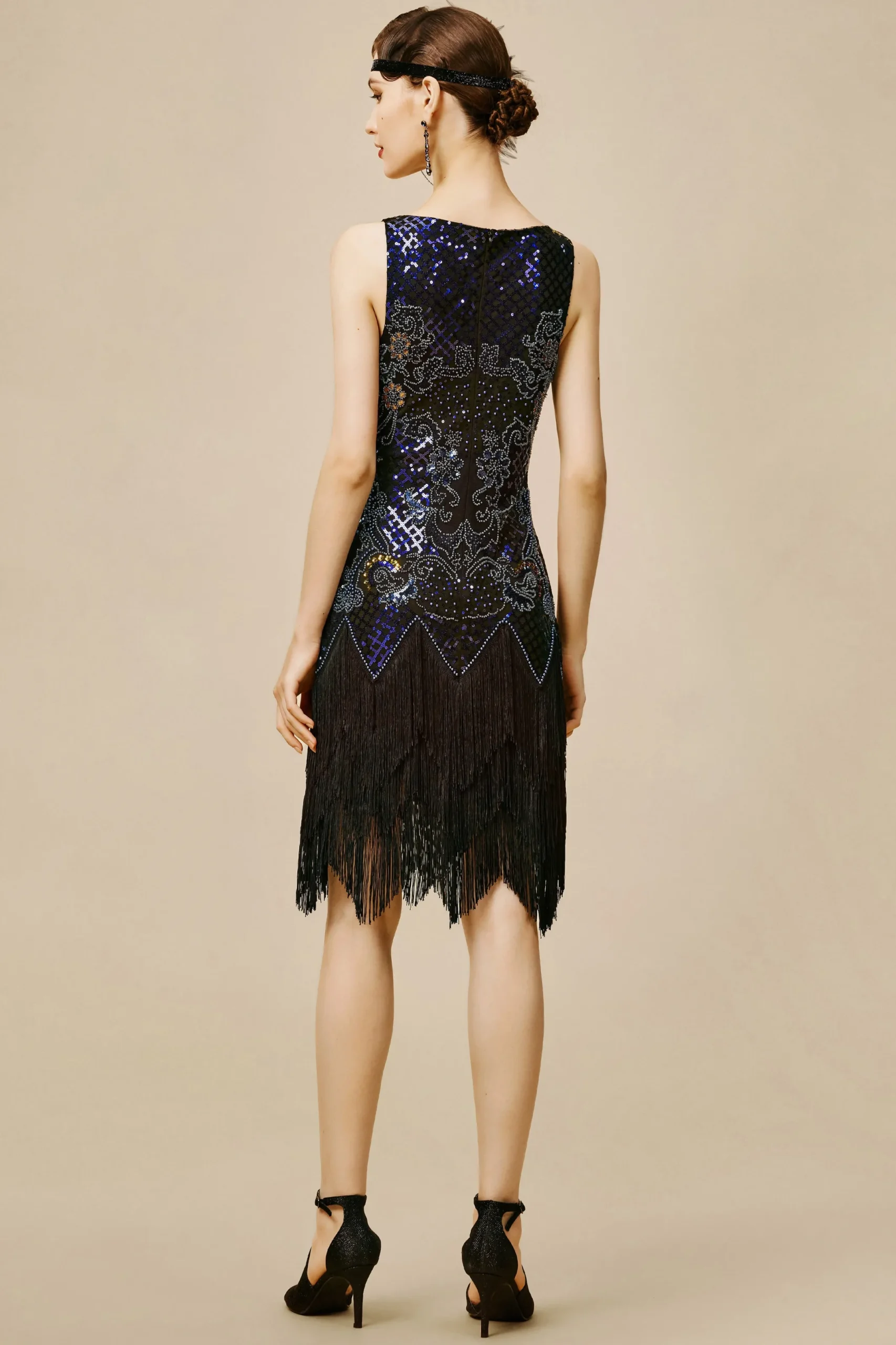 BABEYOND Flapper Dresses | Fringe<Princesse Tam Tam Cut Out Flapper Dress