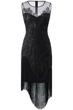 BABEYOND Flapper Dresses | Fringe<Princesse Tam Tam Floral Beading Flapper Dress