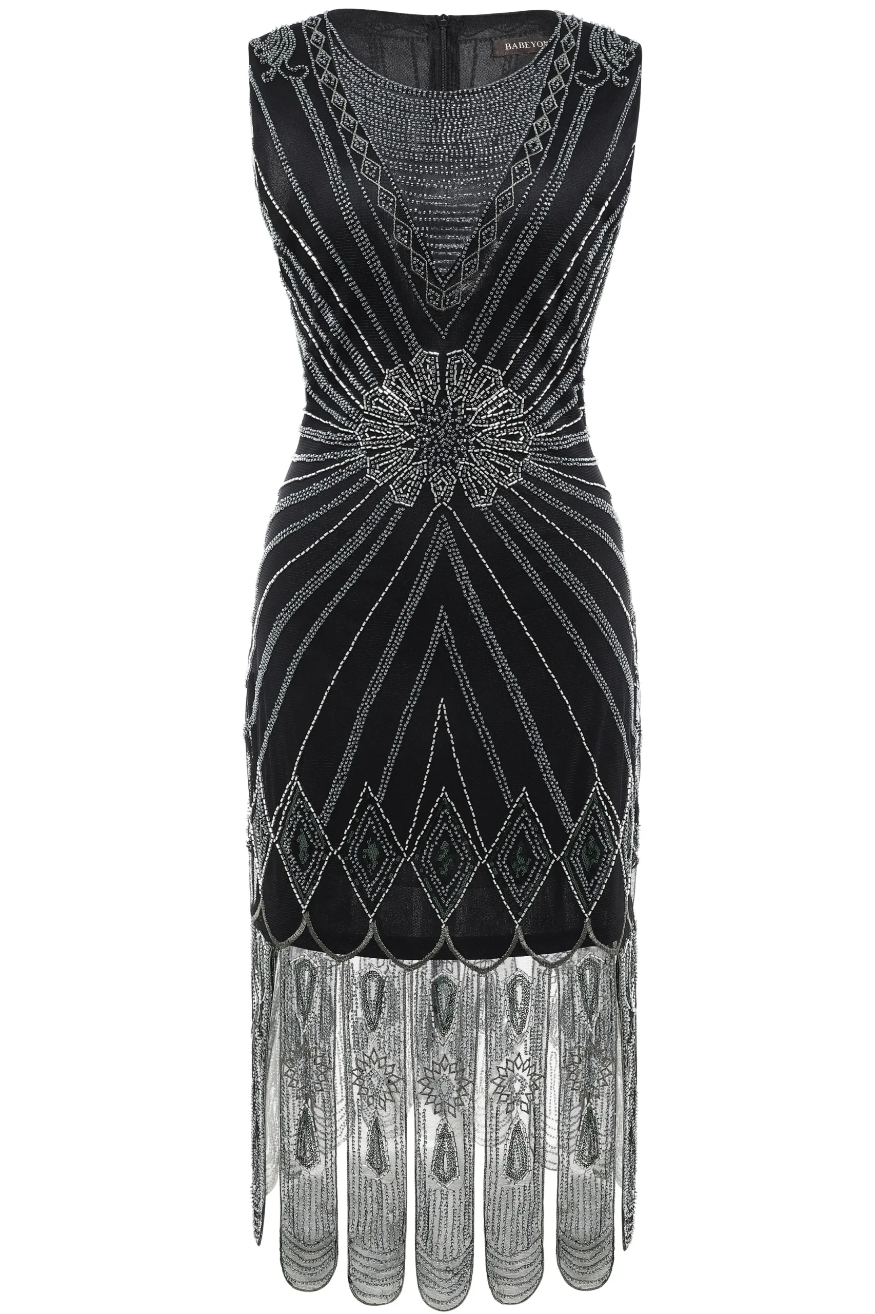 BABEYOND Flapper Dresses | Bead<Princesse Tam Tam Petals Embroidery Flapper Dress