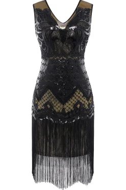 BABEYOND Flapper Dresses | Fringe<Princesse Tam Tam Sequins Fringe Flapper Dress