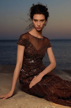 BABEYOND Evening Dresses | Wedding Dresses<Radiant Geometric Embroidery Evening Gown
