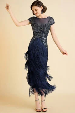 BABEYOND Evening Dresses | Formal Dresses<Radiant Iridescent Sequin Fringe Evening Gown