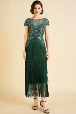 BABEYOND Evening Dresses | Formal Dresses<Radiant Iridescent Sequin Fringe Evening Gown