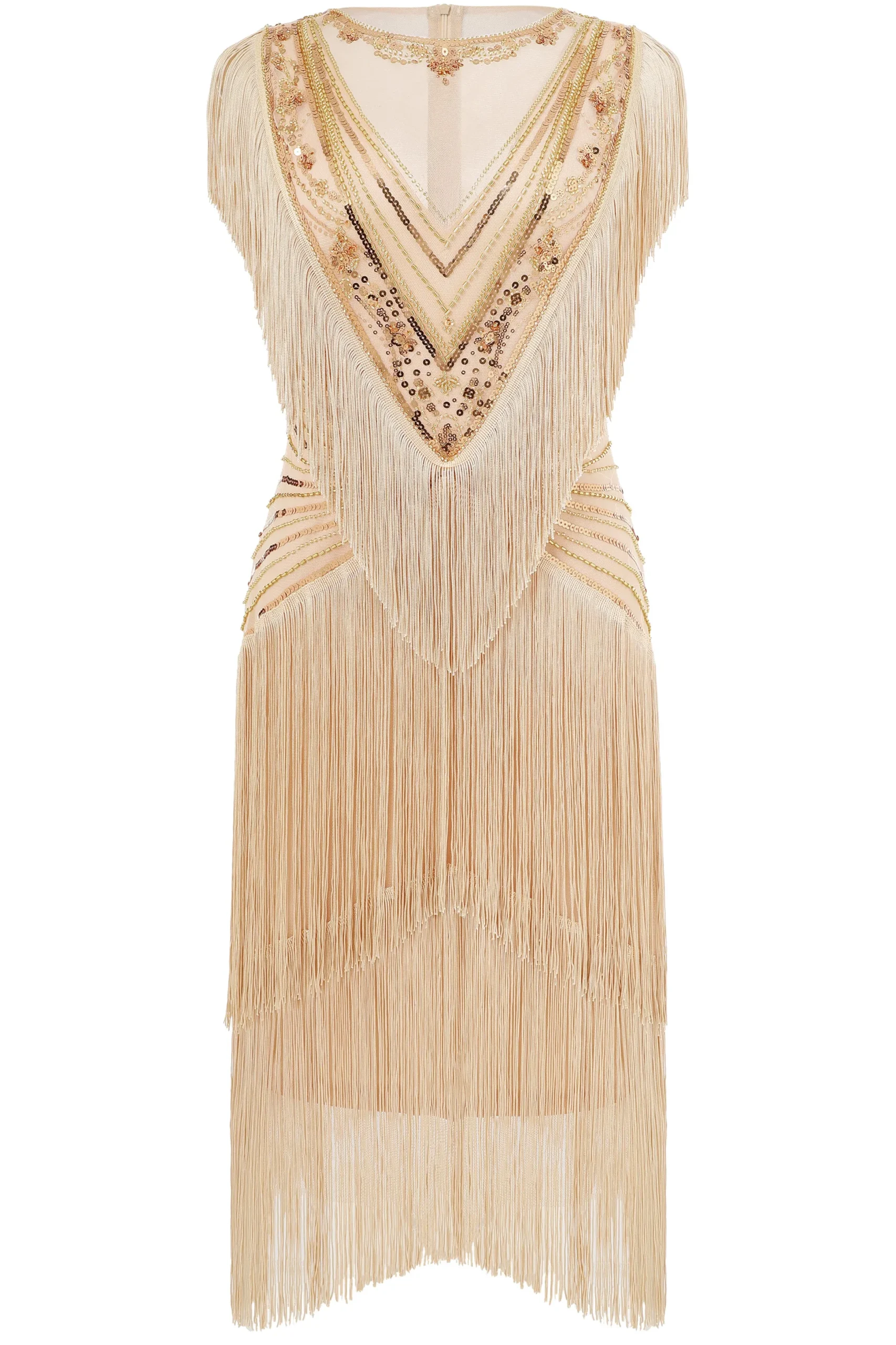 BABEYOND Flapper Dresses | Fringe<Radiant Sequin-Embellished Fringe Flapper Dress