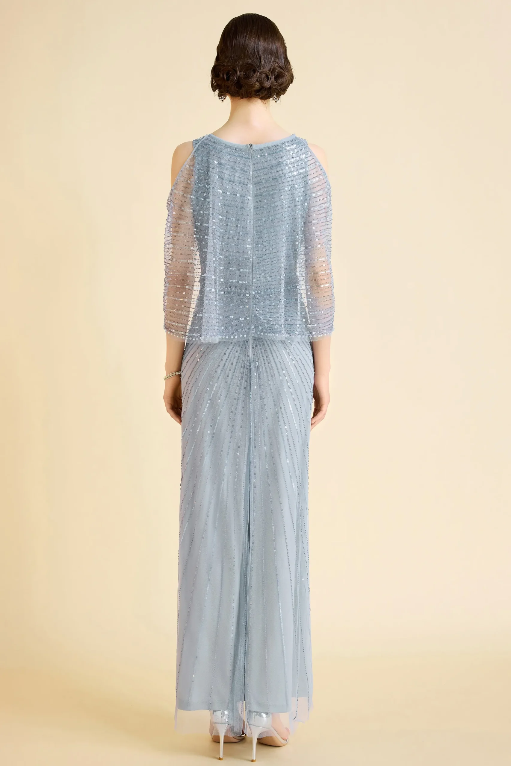 BABEYOND Evening Dresses | Formal Dresses<Radiant Sequins Cape Sleeve Evening Gown