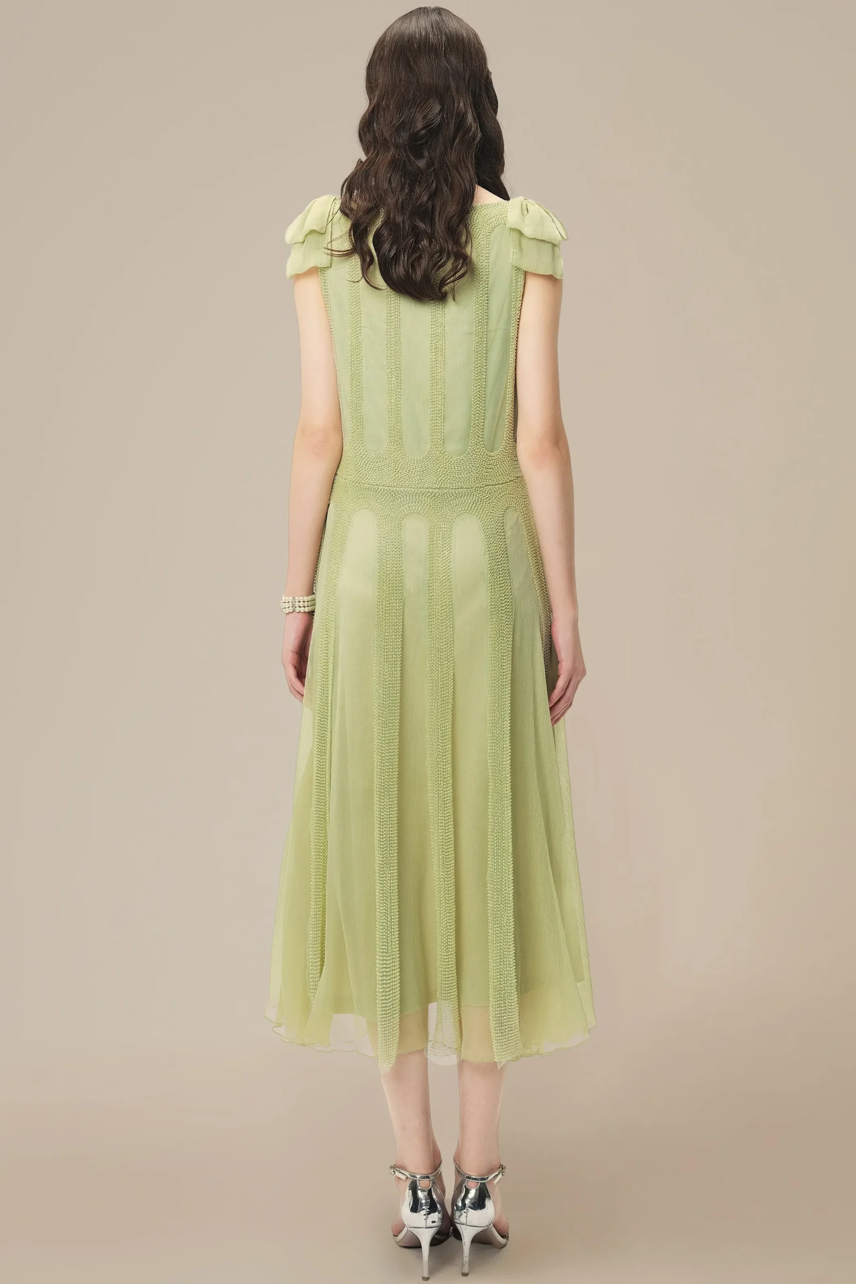 BABEYOND Day Dresses<Retro Bow Beaded A-Line Day Dress