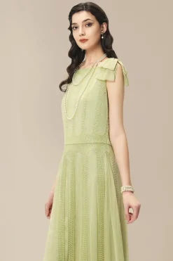 BABEYOND Day Dresses<Retro Bow Beaded A-Line Day Dress