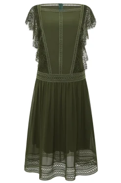 BABEYOND Day Dresses<Retro Charm Lace Trimmed Day Dress