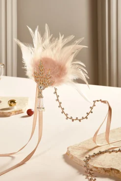 BABEYOND Feather | Rhinestone<Retro Feather Gatsby Headband