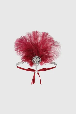 BABEYOND Rhinestone | Feather<Retro Ostrich Feather Headband