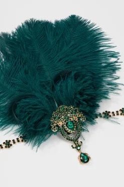 BABEYOND Rhinestone | Feather<Retro Ostrich Feather Headband