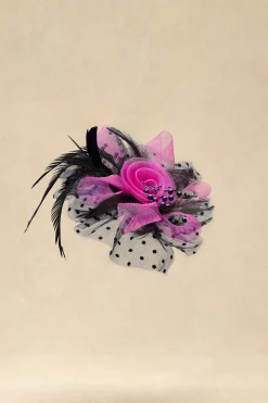 BABEYOND Fascinators<Retro Polka Dot Veil Derby Fascinator