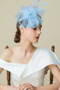 BABEYOND Fascinators<Retro Polka Dot Veil Derby Fascinator