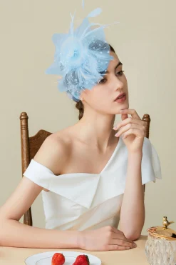BABEYOND Fascinators<Retro Polka Dot Veil Derby Fascinator