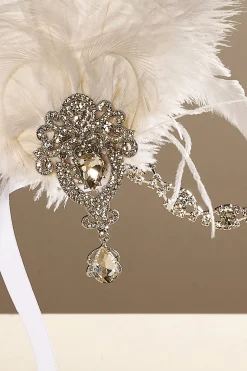 BABEYOND Feather | Rhinestone<Retro Rhinestone Ostrich Feather Headband