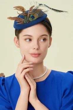 BABEYOND Fascinators | Vintage<Retro Tea Party Feather Fascinator