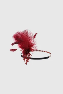 BABEYOND Feather | Feather<Rhinestone Beaded Tassel Headband