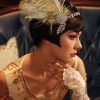 BABEYOND Feather | Chain<Rhinestone Chain Feather Headpiece