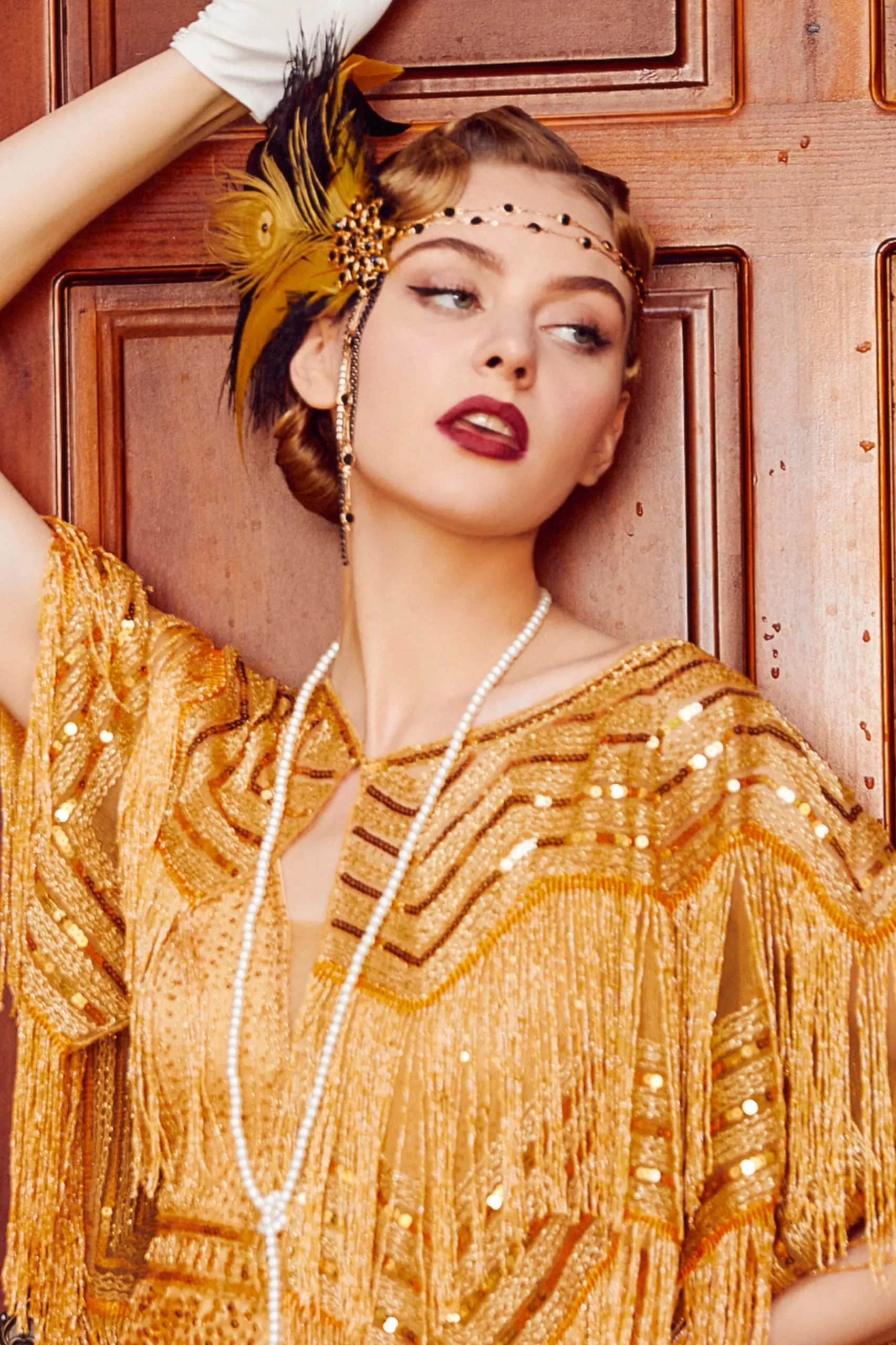 BABEYOND Feather | Rhinestone<Rhinestone Chain Feather Headband