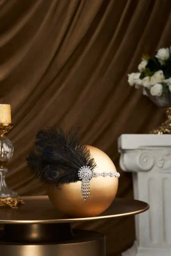 BABEYOND Feather | Chain<Rhinestone Chain Feather Headpiece