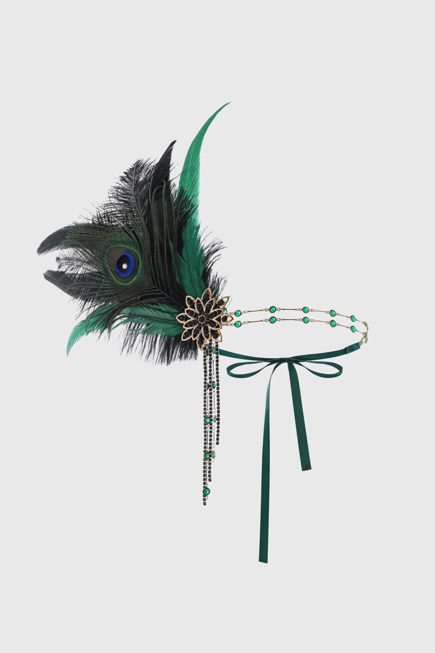 BABEYOND Feather | Rhinestone<Rhinestone Chain Feather Headband