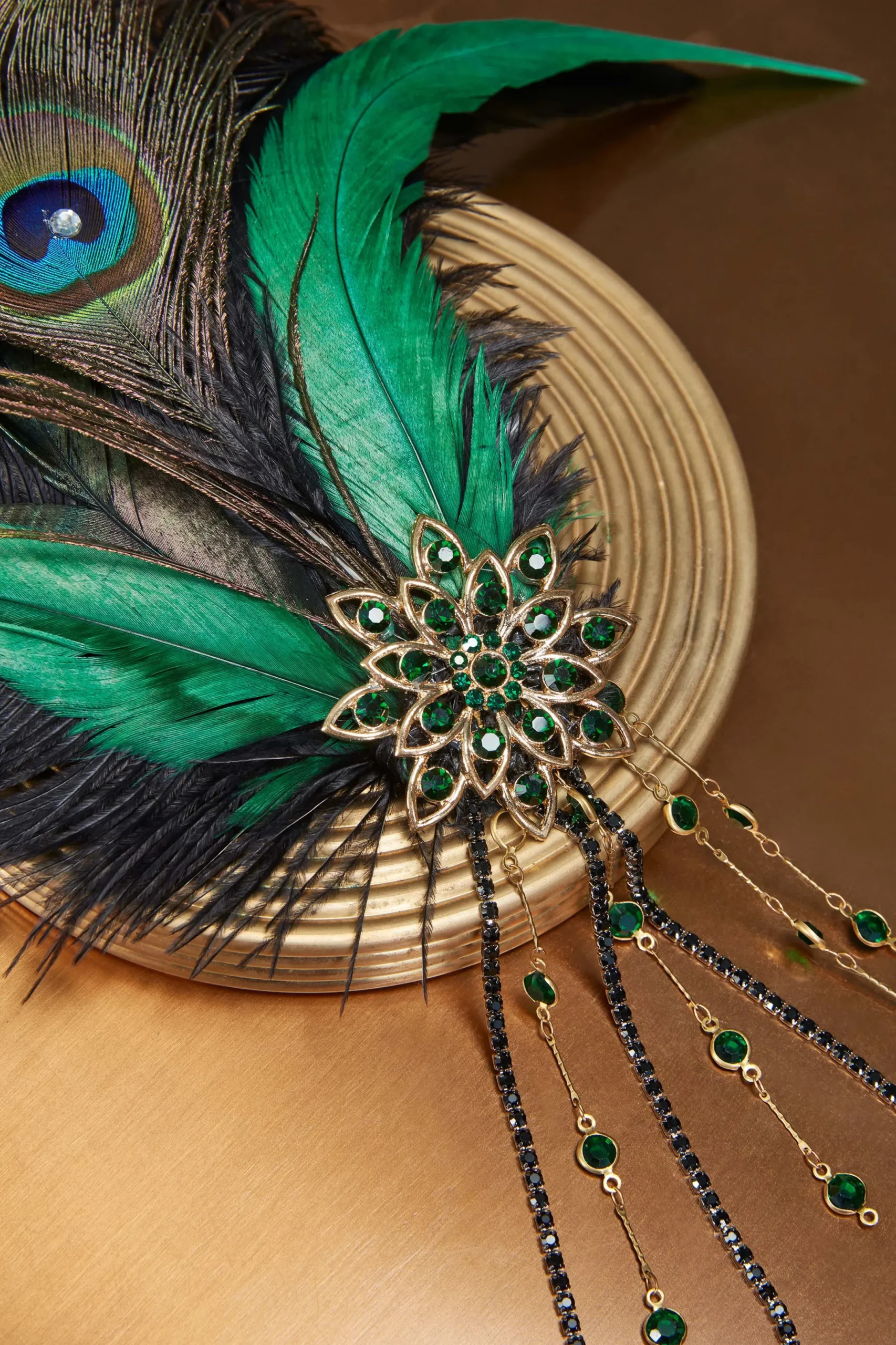 BABEYOND Feather | Rhinestone<Rhinestone Chain Feather Headband