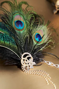 BABEYOND Feather | Chain<Rhinestone Chain Flapper Headband
