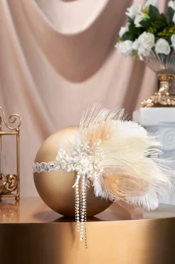BABEYOND Feather | Rhinestone<Rhinestone Chain Floral Flapper Headband